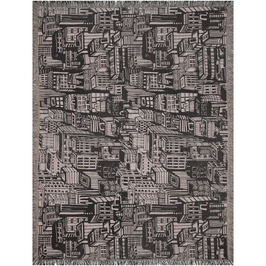 Urban Rhythm Woven Throw Blanket