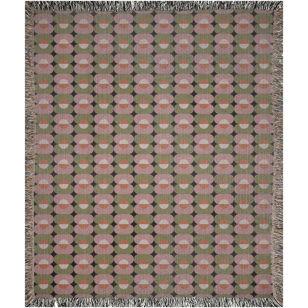 Contemporary Ovals Cotton Blanket