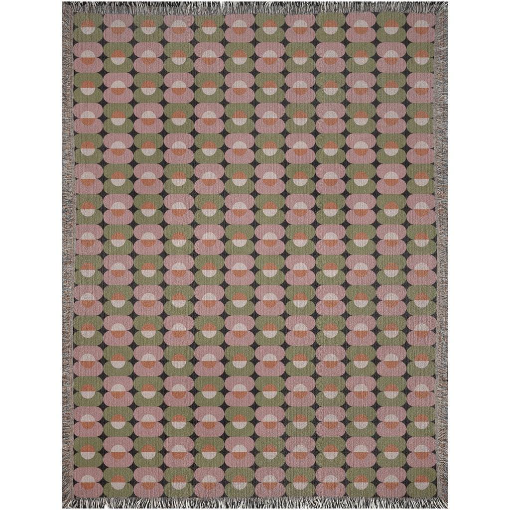 Contemporary Ovals Cotton Blanket