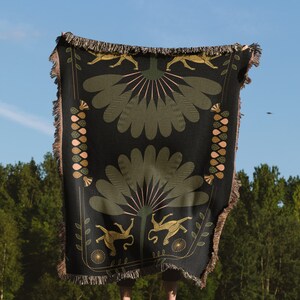 XL Art Deco Woven Blanket