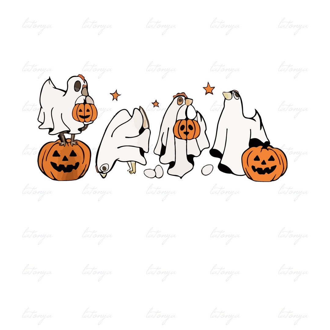 Ghost Chicken Png Halloween Chickens Png Funny Chicken Png - Etsy