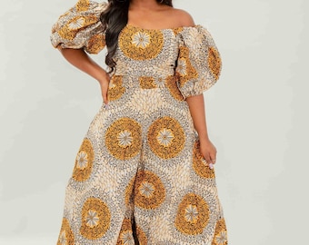 Ekizino - African Print Jumpsuit