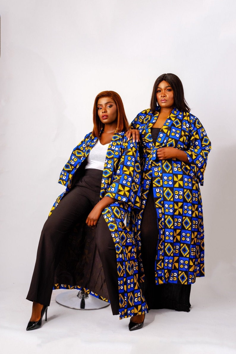 Kpatsa - African Print Maxi Kimono - Etsy