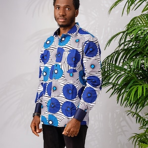 Zaouli - Ankara/African Print Shirt || Please read full item description