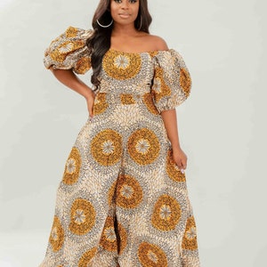Ekizino - Ankara/African Print Jumpsuit || Please read full item description