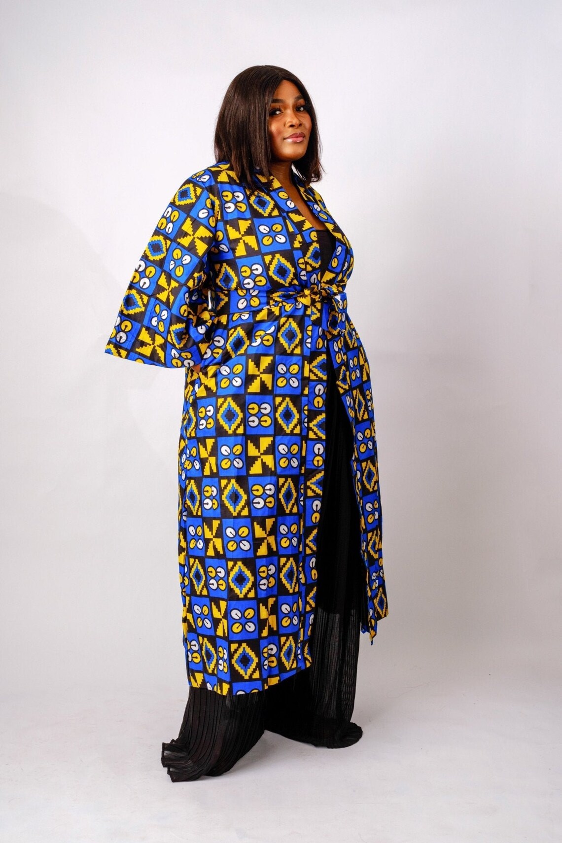 Mandisa African print Kimono with belt main image 0