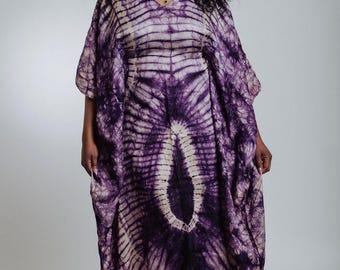 Umteyo 2.0 – Adire Silk Bubu Dress