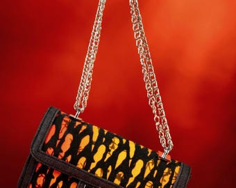 Ichaka – African Print x Denim Handbag