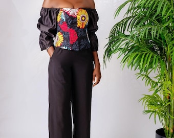 Sunu - African Print Corset Top