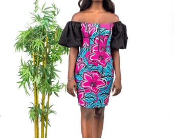 Koroso - African Print Corset Dress