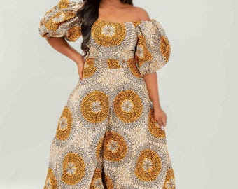 Ekizino - African Print Jumpsuit