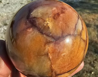 High Quality Fire Quartz Golden Healer Sphere (83.2 mm)