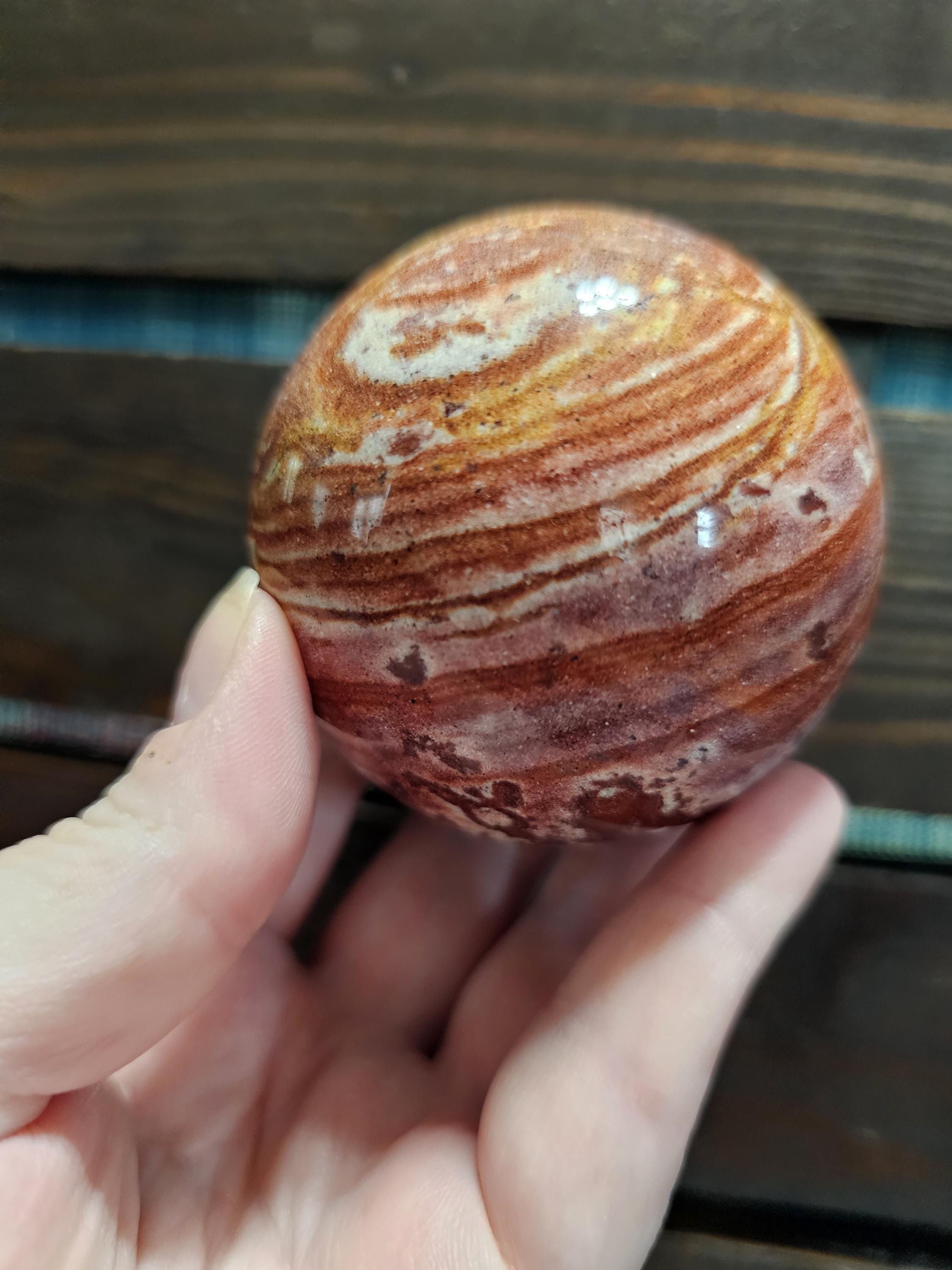 Rainbow Rhyolite Sphere (69mm) - Etsy