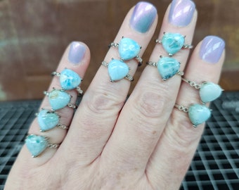 Larimar Adjustable Ring