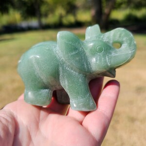 Green Adventurine Elephant