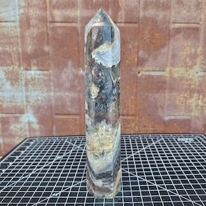 High-quality Ocean Jasper and Quartz Tower