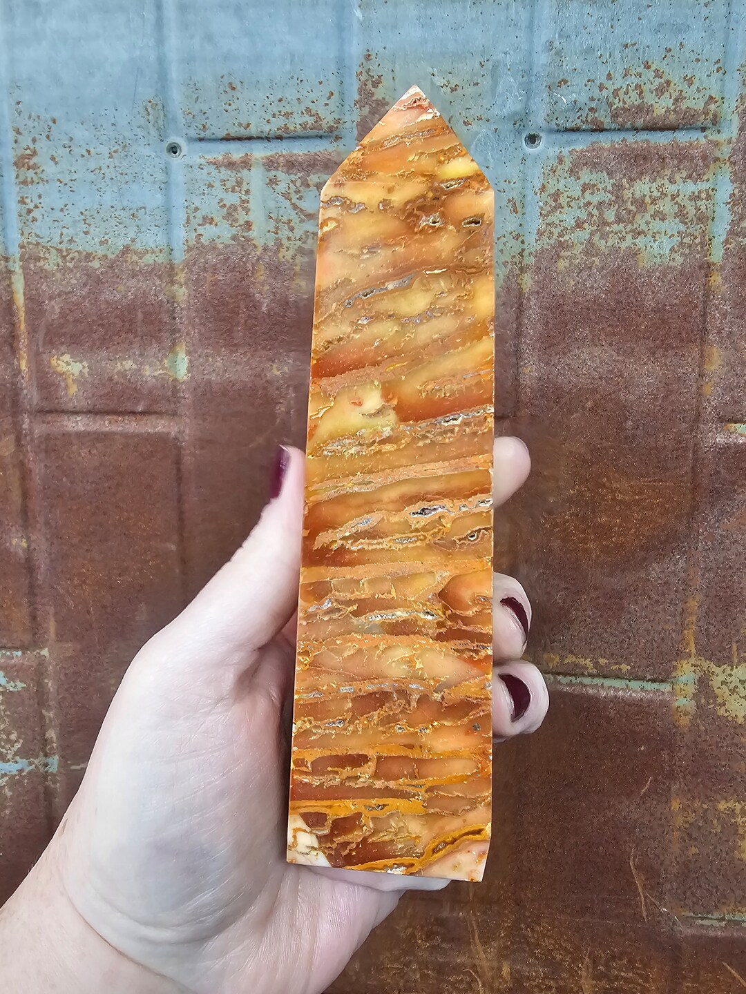 Convoluted Jasper Tower Etsy