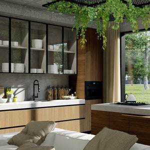 Projekty Wnętrz Kuchni, Wizualizacja Wnętrz, Remont Kuchni, Projekt Kuchni na wymiar, Rendering Architektoniczny 3D