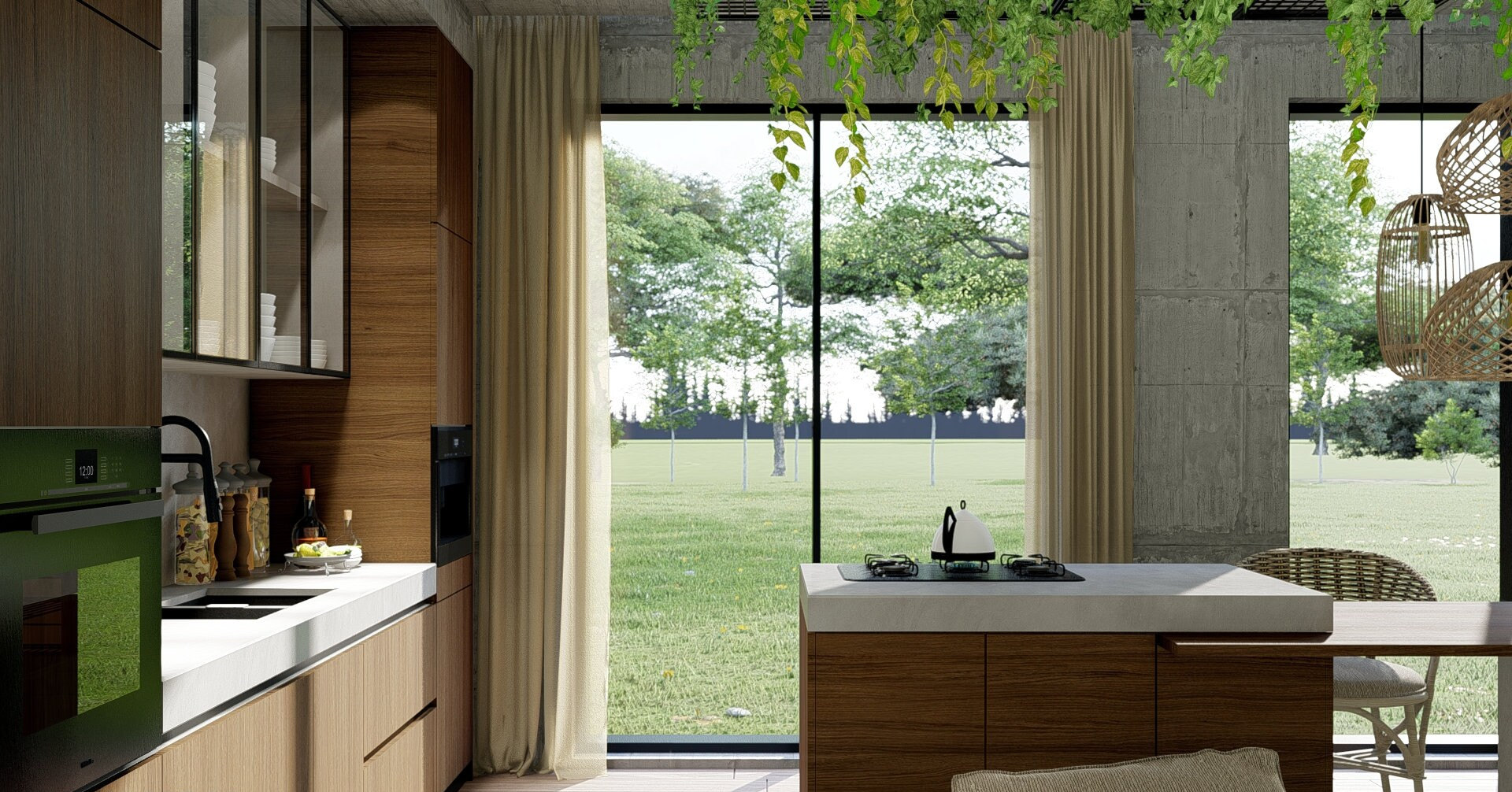 Kitchen Interior Design, Interior Visualization, Kitchen Renovation