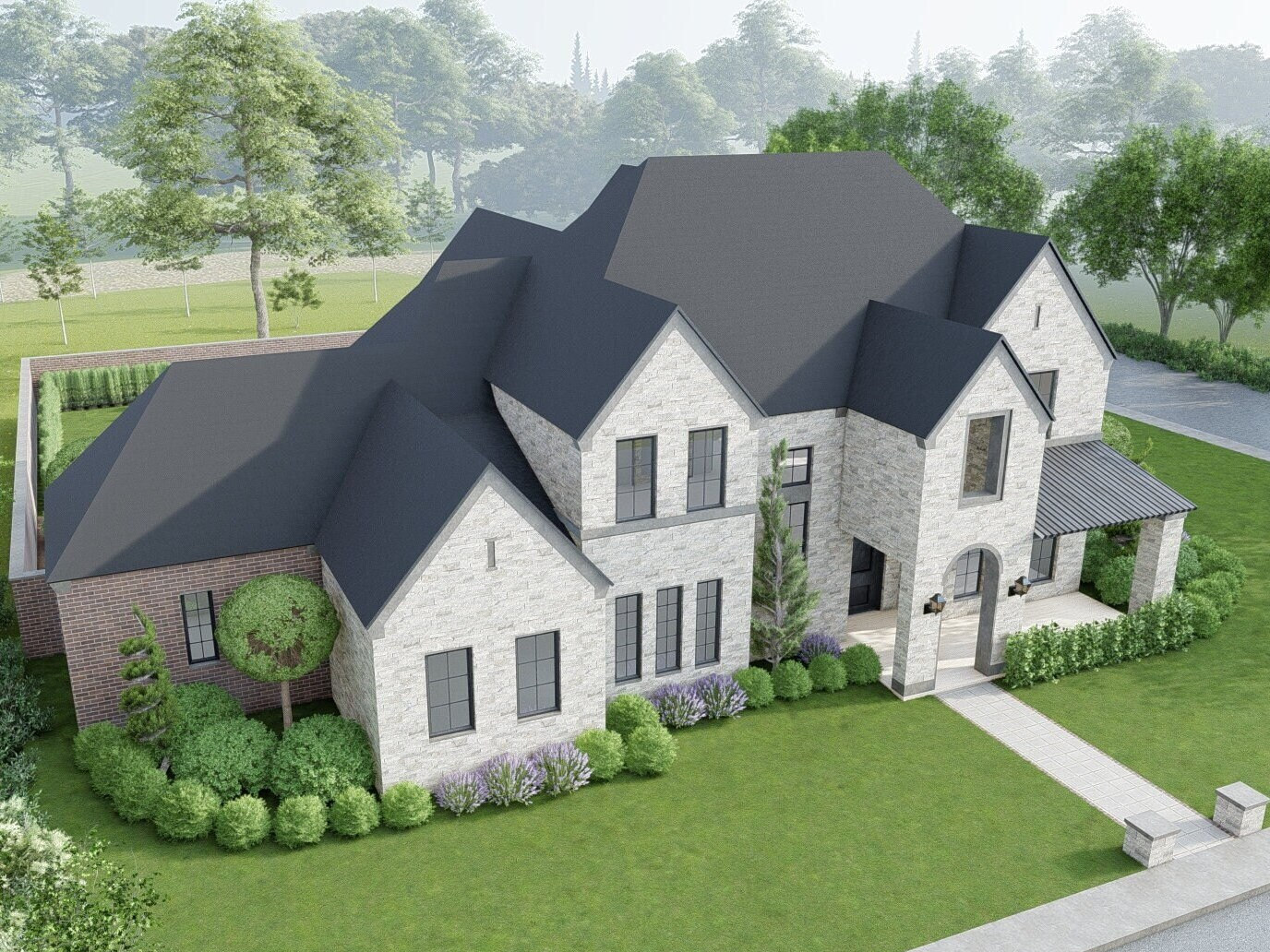 Online House Exterior Design, 3D Architectural Rendering, Realistic ...