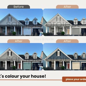 Home Exterior Color Change, Exterior Color Schemes, Custom Exterior Paint Palette, Exterior Paint, Custom Design, Exterior House, e-design