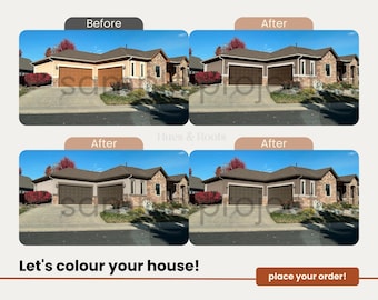 Home Exterior Color Change, Exterior Color Schemes, Custom Exterior Paint Palette, Custom Design, Exterior House, e-design