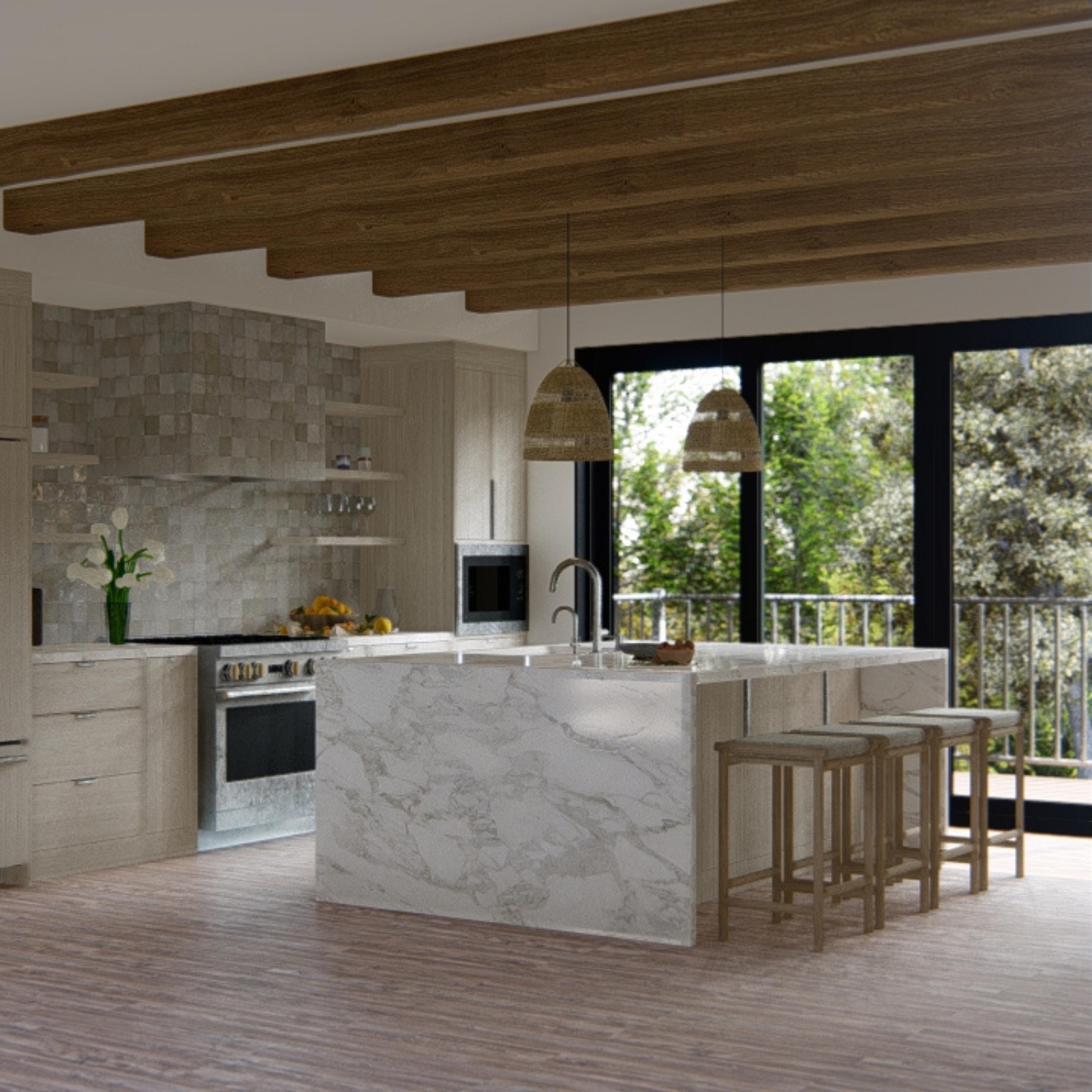 Custom Kitchen Interior Design, 3D Rendering, Interior Visualization ...