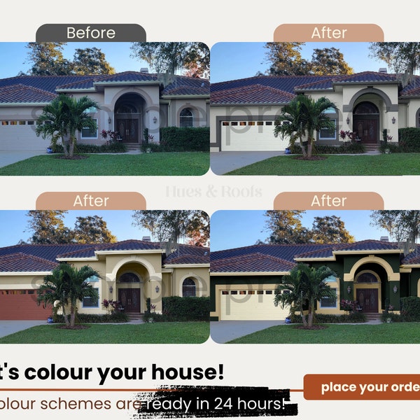 Home Exterior Color Change, Exterior Paint Consultation, Exterior Color Schemes, Custom Exterior Paint Palette