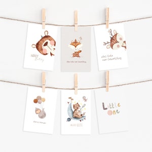 Postkartenset A6 | wählbar-Daisy Karte Postkarte Aquarell gemalte Karte für Dich Dankeskarte Geburtstag Blumen- Postkarten für jeden Anlass