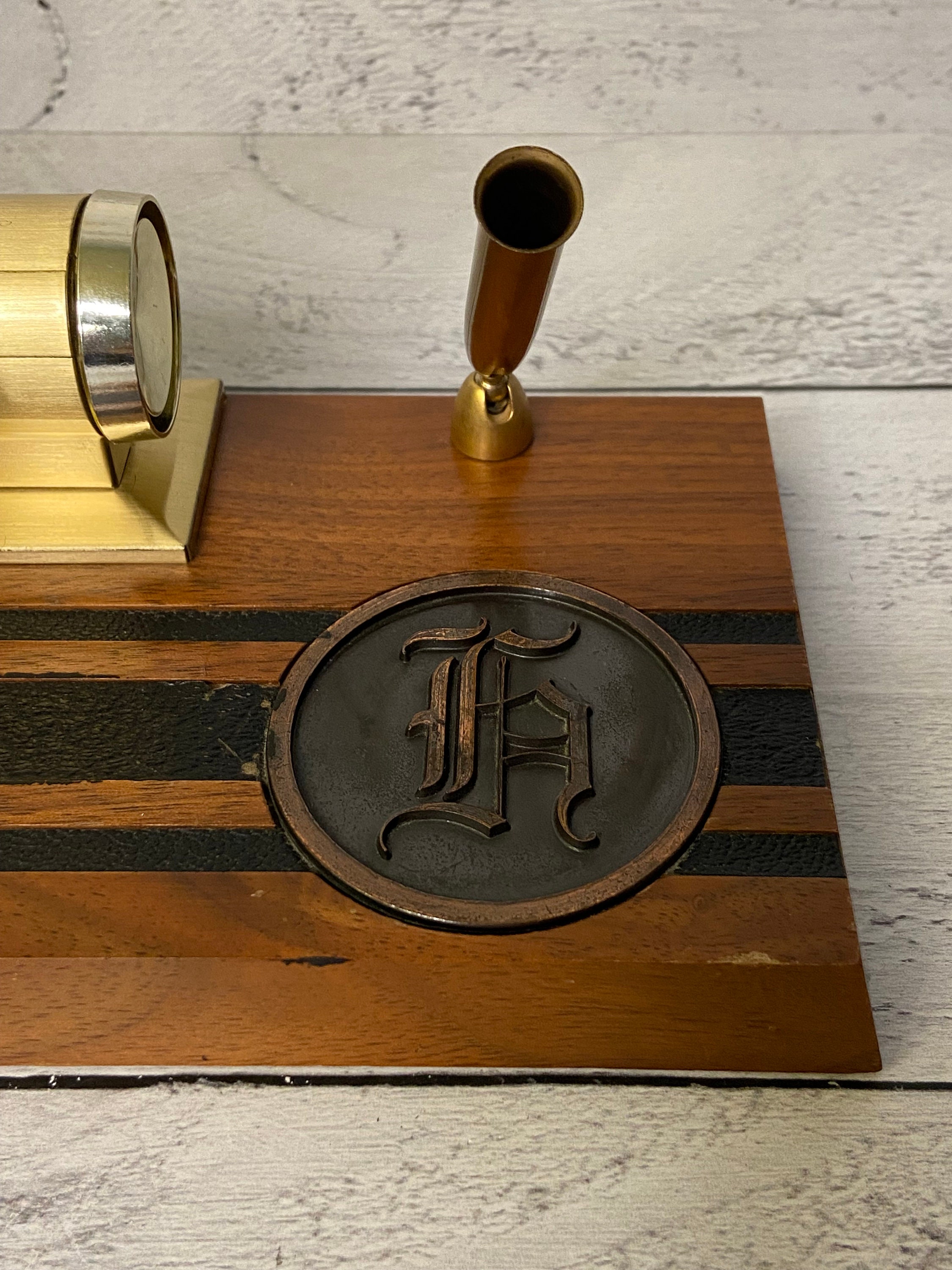 Vintage Desk Calendar With Pen Holder - Etsy