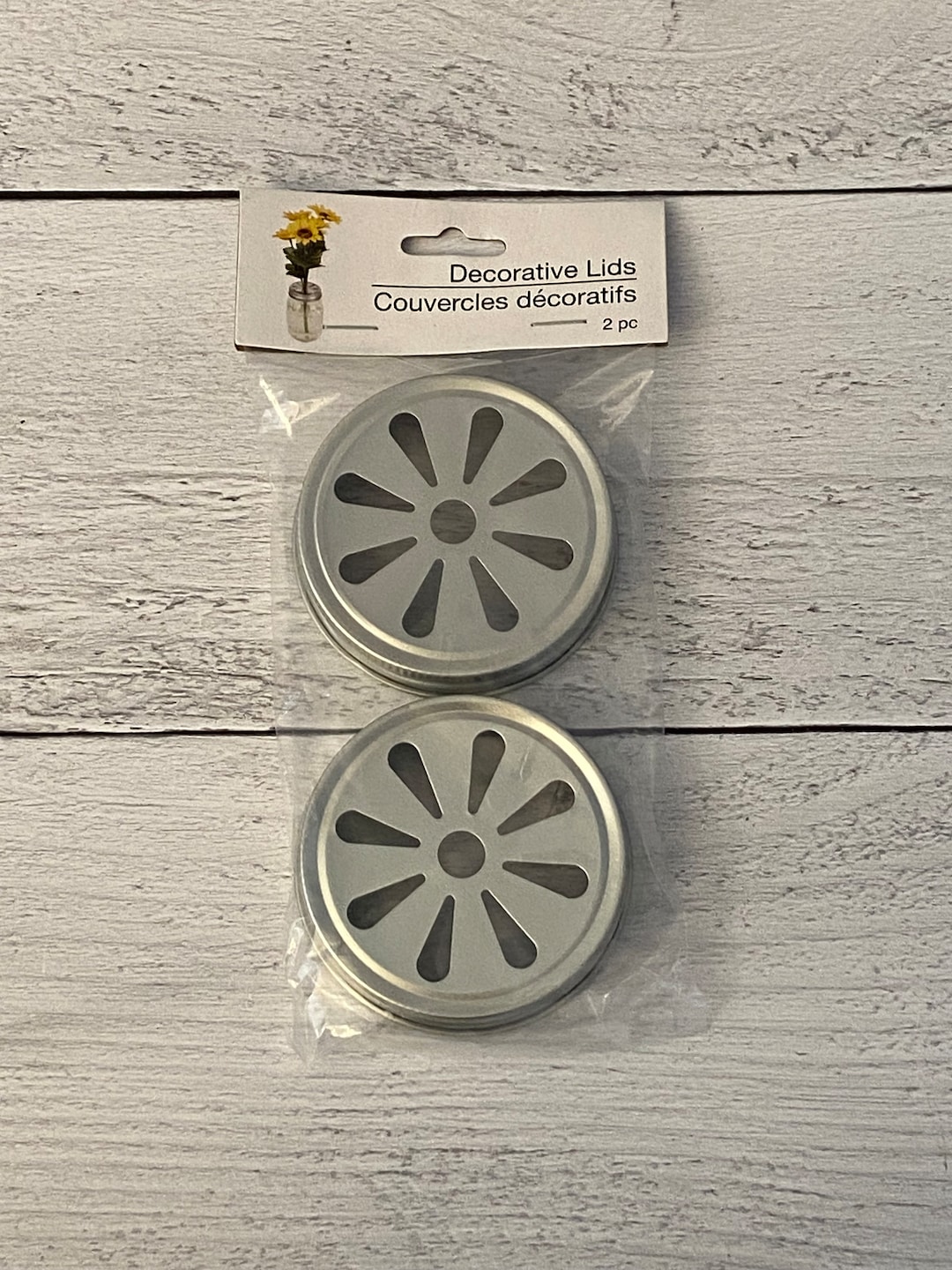 Decorative Mason Jar Lids Etsy