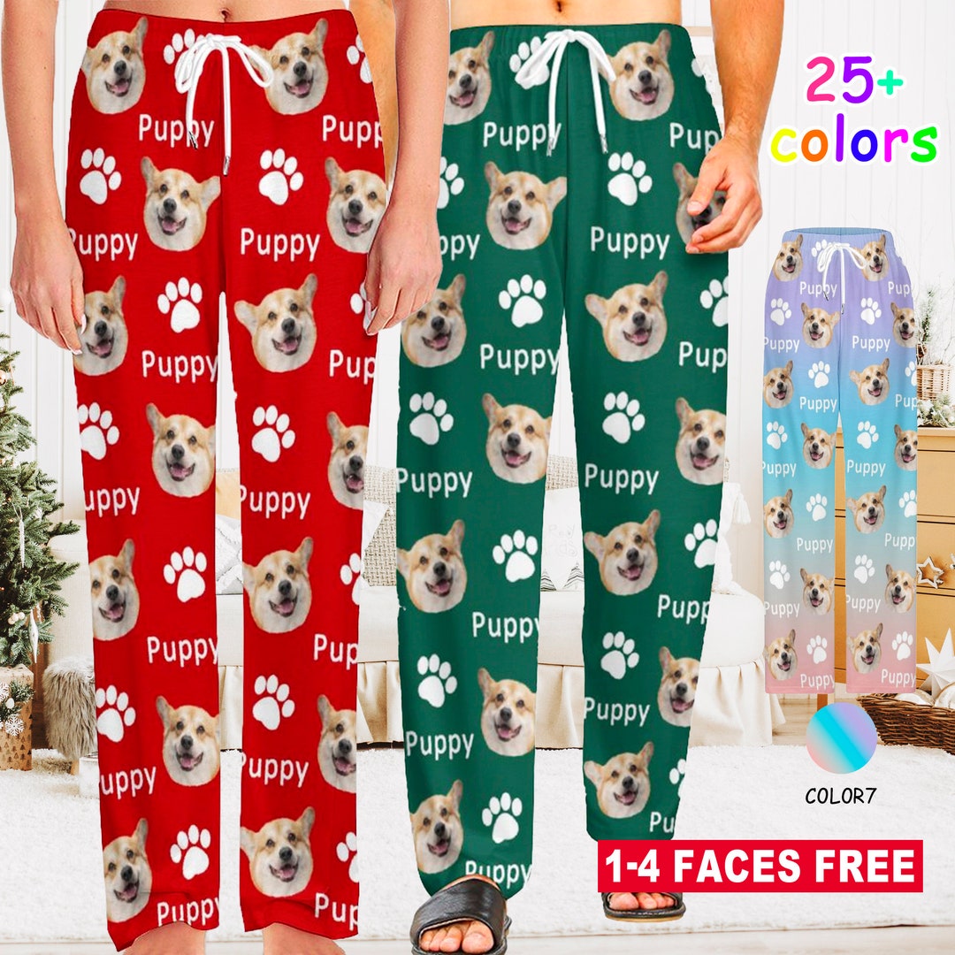 Custom Tiedye Pajama With Facefurry Guy Owner Exclusive Etsy