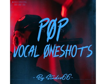 POP Vocal One-Shots Sound Pack with Studio Samples and Loops / WAV Instant Digital Download