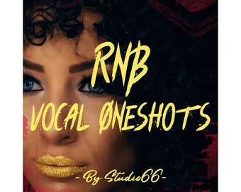 RnB Vocal One-Shots Sound Pack with Studio Samples and Loops / WAV Instant Digital Download