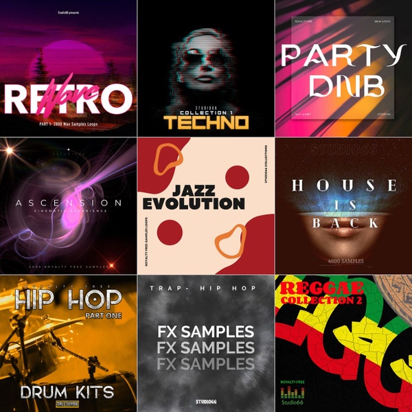 Mixed Genres Music Production Bundle 2 Samples Loops Ableton Cubase FL Studio Logic Pro Tools 35GB WAV Digital Download