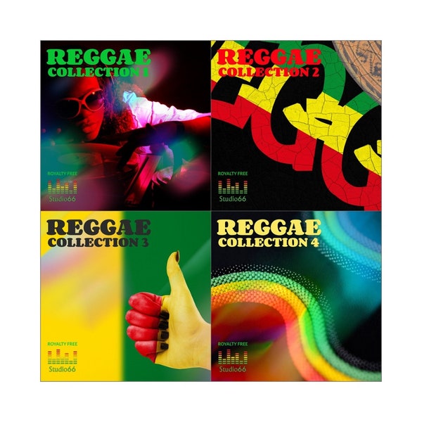 Reggae and Reggaeton Bundle ALL Reggae 1-4 Volumes / 26GB WAV Digital Download