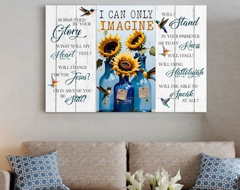 I Can Only Imagine Canvas Poster, Faith Canvas, Housewarming Gift, Home Decor, Gift For New Home Owner, Religious Gift Ideas