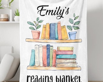 This is My Book Reading Blanket, Bookworm Blanket, Reading Nook, Reading Cozy Blanket, Literary Gift, Book Lover Gift, Bookish Gift