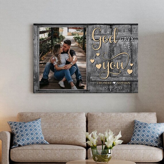 Personalized Canvas Prints, Custom Photo, Gifts For Couples, 50th Wedd