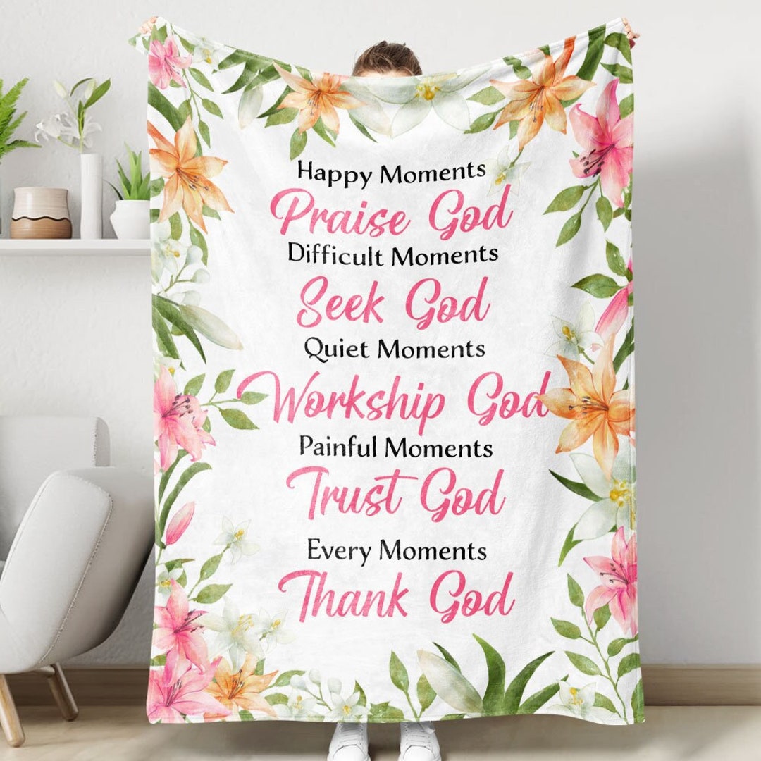 Always be Grateful and Give Thanks to GOD - Throw Blanket main image 0