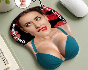 Personalisiertes Mauspad mit lustigem Foto, individuelle Gestaltung, Geschenk für den Schreibtisch