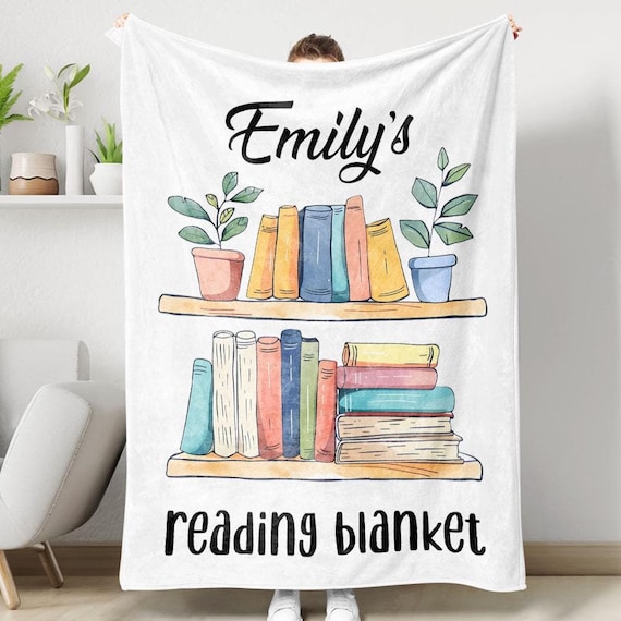 This is My Book Reading Blanket, Bookworm Blanket, Reading Nook, Reading Cozy Blanket, Literary Gift, Book Lover Gift, Bookish Gift