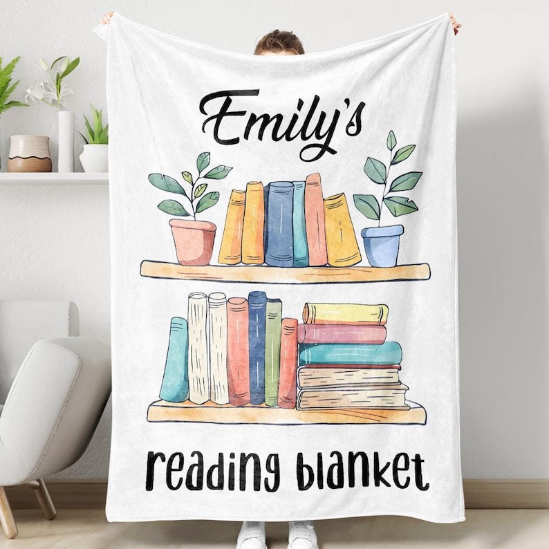This is My Book Reading Blanket, Bookworm Blanket, Reading Nook, Reading Cozy Blanket, Literary Gift, Book Lover Gift, Bookish Gift