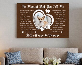 Personalized Dog Memorial Photo Blanket Gift, Dog Loss Pet Memory Gifts, In Loving Keepsake Remembrance, Gift For Dog Mom Dad Bereavement