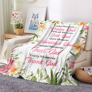 Always be Grateful and Give Thanks to GOD - Throw Blanket main image 1