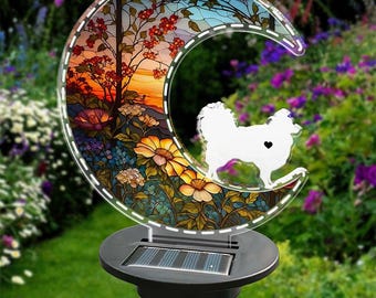 Look For You And Stay With You Solar Light, Memorial Personalized Custom Garden Solar Light,Sympathy Gift For Pet Owners, Pet Lovers