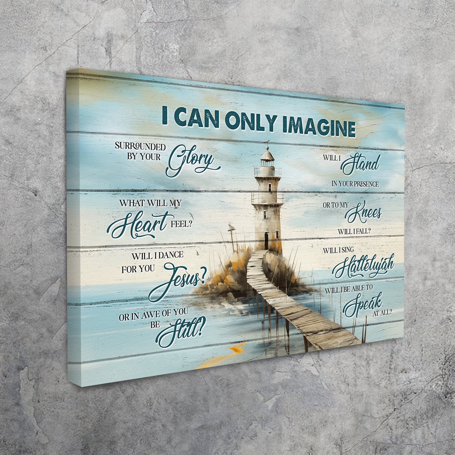 I Can Only Imagine Wall Print, Housewarming Wall Art, Gift for Friend
