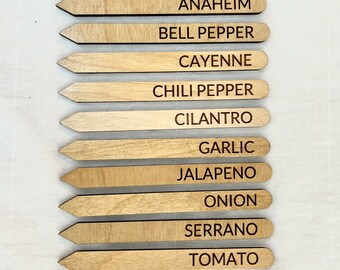 Salsa Garden Plant Stakes/Markers