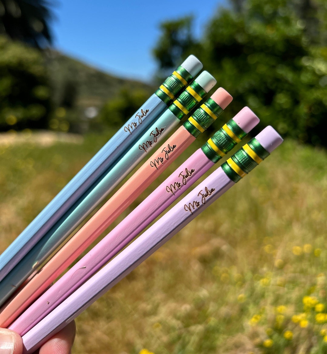 Personalized Pencils for Back to School, TICONDEROGA Pastel - Etsy