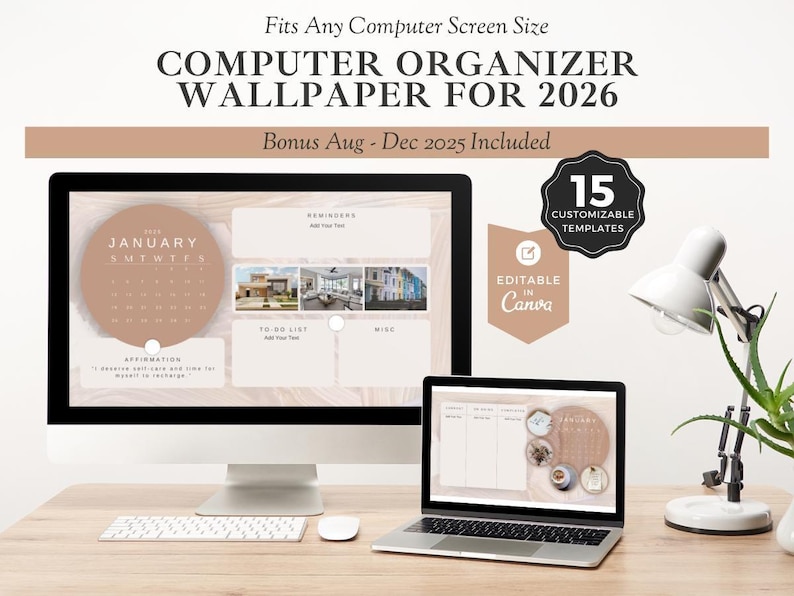 Computer Backgrounds Planning 2026 Desktop Organizer Wallpaper Calendar Background Computer Setup ...